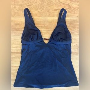Navy blue J. Crew tankini top
